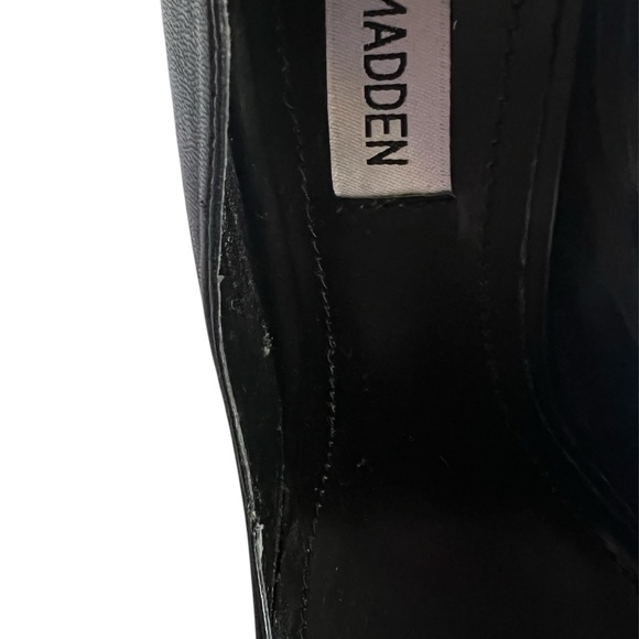 Steve Madden Black Heels with Gold Stiletto - Picture 12 of 16